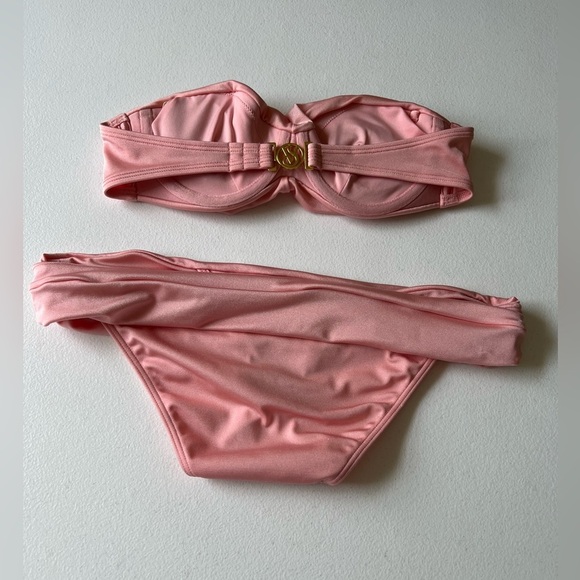 Victoria's Secret two-piece bikini set, salmon-colored, small - Picture 3 of 9